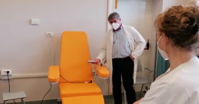 Nuova poltrona per chemioterapia per l’ospedale di Viterbo